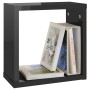 Cube wall shelves 6 units glossy black 30x15x30 cm by vidaXL, Shelves and shelves - Ref: Foro24-807021, Price: 43,50 €, Disco...