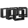 Cube wall shelves 6 units glossy black 30x15x30 cm by vidaXL, Shelves and shelves - Ref: Foro24-807021, Price: 43,50 €, Disco...