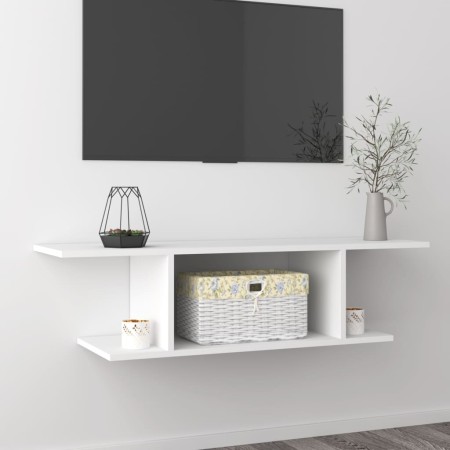 Mueble de pared para TV blanco 103x30x26,5 cm de vidaXL, Muebles TV - Ref: Foro24-806980, Precio: 32,33 €, Descuento: %