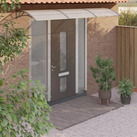 Gray polycarbonate door canopy 300x80 cm by vidaXL, Awnings - Ref: Foro24-153581, Price: 106,98 €, Discount: %