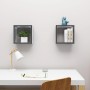 Cube wall shelves 2 units glossy gray 30x15x30 cm by vidaXL, Shelves and shelves - Ref: Foro24-807022, Price: 20,99 €, Discou...