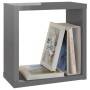 Cube wall shelves 2 units glossy gray 30x15x30 cm by vidaXL, Shelves and shelves - Ref: Foro24-807022, Price: 20,99 €, Discou...