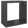 Cube Wandregale 2 Einheiten glänzend grau 26x15x26 cm von vidaXL, Regale und Regale - Ref: Foro24-807049, Preis: 19,58 €, Rab...