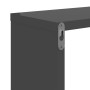 Cube wall shelves 2 units glossy gray 26x15x26 cm by vidaXL, Shelves and shelves - Ref: Foro24-807049, Price: 15,80 €, Discou...