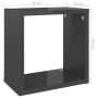 Cube wall shelves 2 units glossy gray 26x15x26 cm by vidaXL, Shelves and shelves - Ref: Foro24-807049, Price: 15,80 €, Discou...