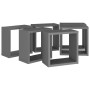 Cube wall shelves 6 units gray 30x15x30 cm by vidaXL, Shelves and shelves - Ref: Foro24-807006, Price: 40,99 €, Discount: %