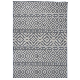 Blue striped flat weave outdoor rug 120x170 cm by vidaXL, Rugs - Ref: Foro24-340837, Price: 32,68 €, Discount: %