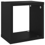 Cube wall shelves 6 units black 22x15x22 cm by vidaXL, Shelves and shelves - Ref: Foro24-807057, Price: 32,16 €, Discount: %