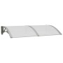 Marquesina de puerta policarbonato gris 150x75 cm de vidaXL, Toldos - Ref: Foro24-153579, Precio: 77,91 €, Descuento: %