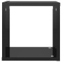 Cube wall shelves 2 units glossy black 26x15x26 cm by vidaXL, Shelves and shelves - Ref: Foro24-807046, Price: 20,13 €, Disco...