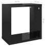 Cube wall shelves 2 units glossy black 26x15x26 cm by vidaXL, Shelves and shelves - Ref: Foro24-807046, Price: 20,13 €, Disco...