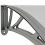 Polycarbonate door canopy in gray, 150x75 cm. by vidaXL, Awnings - Ref: Foro24-153579, Price: 77,91 €, Discount: %