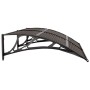 Black and transparent polycarbonate door canopy 150x80 cm by vidaXL, Awnings - Ref: Foro24-153576, Price: 77,91 €, Discount: %