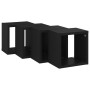 Estantes cubo de pared 4 unidades negro 22x15x22 cm de vidaXL, Estantes y estanterías - Ref: Foro24-807056, Precio: 27,99 €, ...