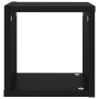 Estantes cubo de pared 4 unidades negro 22x15x22 cm de vidaXL, Estantes y estanterías - Ref: Foro24-807056, Precio: 27,99 €, ...