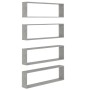 Cube wall shelf 4 units concrete gray plywood 100x15x30cm by vidaXL, Shelves and shelves - Ref: Foro24-807092, Price: 62,76 €...