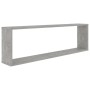 Cube wall shelf 2 units plywood gray concrete 100x15x30cm by vidaXL, Shelves and shelves - Ref: Foro24-807091, Price: 37,29 €...