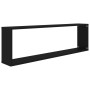 Cube wall shelves 2 pcs black plywood 100x15x30 cm by vidaXL, Shelves and shelves - Ref: Foro24-807082, Price: 40,89 €, Disco...