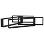 Cube wall shelves 4 pcs black plywood 100x15x30 cm by vidaXL, Shelves and shelves - Ref: Foro24-807083, Price: 58,46 €, Disco...