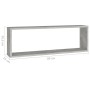 Wall shelf 2 pcs concrete gray plywood 80x15x26.5cm by vidaXL, Shelves and shelves - Ref: Foro24-807118, Price: 28,83 €, Disc...