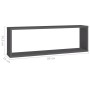 Cube wall shelves 6 units plywood gray 80x15x26.5 cm by vidaXL, Shelves and shelves - Ref: Foro24-807114, Price: 55,45 €, Dis...