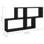 Black plywood wall shelf 100x18x53 cm by vidaXL, Shelves and shelves - Ref: Foro24-807161, Price: 28,50 €, Discount: %