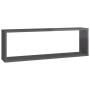 Cube wall shelf 6 units glossy gray plywood 80x15x26.5cm by vidaXL, Shelves and shelves - Ref: Foro24-807132, Price: 57,99 €,...