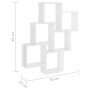 Bright white plywood wall cube shelf 78x15x93cm by vidaXL, Shelves and shelves - Ref: Foro24-807175, Price: 40,17 €, Discount: %