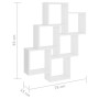 White plywood wall cube shelf 78x15x93cm by vidaXL, Shelves and shelves - Ref: Foro24-807169, Price: 42,99 €, Discount: %