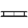 Wall shelf 2 units black gloss plywood 105x18x20 cm by vidaXL, Shelves and shelves - Ref: Foro24-807212, Price: 36,64 €, Disc...