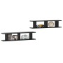 Wall shelves 2 pcs black plywood 90x18x20 cm by vidaXL, Shelves and shelves - Ref: Foro24-807197, Price: 30,99 €, Discount: %