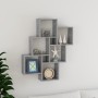 Concrete gray plywood cube wall shelf 78x15x93 cm by vidaXL, Shelves and shelves - Ref: Foro24-807173, Price: 40,80 €, Discou...