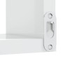 Glossy white engineered wood wall corner shelf by vidaXL, Shelves and shelves - Ref: Foro24-807235, Price: 29,50 €, Discount: %