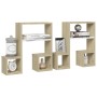 Wall shelves 2 units white and oak plywood 50x15x50cm by vidaXL, Shelves and shelves - Ref: Foro24-807246, Price: 33,81 €, Di...