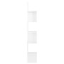 Glossy white plywood wall corner shelf 20x20x127.5cm by vidaXL, Shelves and shelves - Ref: Foro24-807283, Price: 28,58 €, Dis...