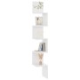 Glossy white plywood wall corner shelf 20x20x127.5cm by vidaXL, Shelves and shelves - Ref: Foro24-807283, Price: 28,58 €, Dis...