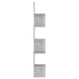 Concrete gray plywood wall corner shelf 20x20x127.5cm by vidaXL, Shelves and shelves - Ref: Foro24-807281, Price: 28,60 €, Di...