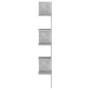 Concrete gray plywood wall corner shelf 20x20x127.5cm by vidaXL, Shelves and shelves - Ref: Foro24-807281, Price: 28,60 €, Di...