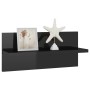 Wall shelves 4 units glossy black 40x11.5x18 cm by vidaXL, Shelves and shelves - Ref: Foro24-807312, Price: 25,88 €, Discount: %