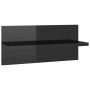 Wall shelves 4 units glossy black 40x11.5x18 cm by vidaXL, Shelves and shelves - Ref: Foro24-807312, Price: 25,88 €, Discount: %