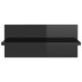 Wall shelves 4 units glossy black 40x11.5x18 cm by vidaXL, Shelves and shelves - Ref: Foro24-807312, Price: 25,88 €, Discount: %