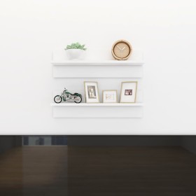 Wall shelf 2 pcs plywood white 60x11.5x18cm by vidaXL, Shelves and shelves - Ref: Foro24-807315, Price: 20,39 €, Discount: %