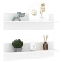 Wall shelf 2 pcs plywood white 60x11.5x18cm by vidaXL, Shelves and shelves - Ref: Foro24-807315, Price: 20,99 €, Discount: %