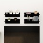 Wall shelf 4 pcs black plywood 60x11.5x18 cm by vidaXL, Shelves and shelves - Ref: Foro24-807318, Price: 26,77 €, Discount: %