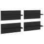 Wall shelves 4 pcs black plywood 40x11.5x18cm by vidaXL, Shelves and shelves - Ref: Foro24-807300, Price: 17,63 €, Discount: %