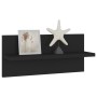 Wall shelves 4 pcs black plywood 40x11.5x18cm by vidaXL, Shelves and shelves - Ref: Foro24-807300, Price: 17,63 €, Discount: %