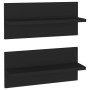 Wall shelves 2 pcs black plywood 40x11.5x18cm by vidaXL, Shelves and shelves - Ref: Foro24-807299, Price: 15,86 €, Discount: %