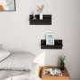 Wall shelves 2 pcs black plywood 40x11.5x18cm by vidaXL, Shelves and shelves - Ref: Foro24-807299, Price: 15,86 €, Discount: %