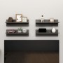 Wall shelves 4 pcs glossy gray plywood 60x11.5x18 cm by vidaXL, Shelves and shelves - Ref: Foro24-807332, Price: 29,27 €, Dis...