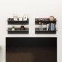 Wall shelves 4 pcs glossy gray plywood 60x11.5x18 cm by vidaXL, Shelves and shelves - Ref: Foro24-807332, Price: 29,27 €, Dis...